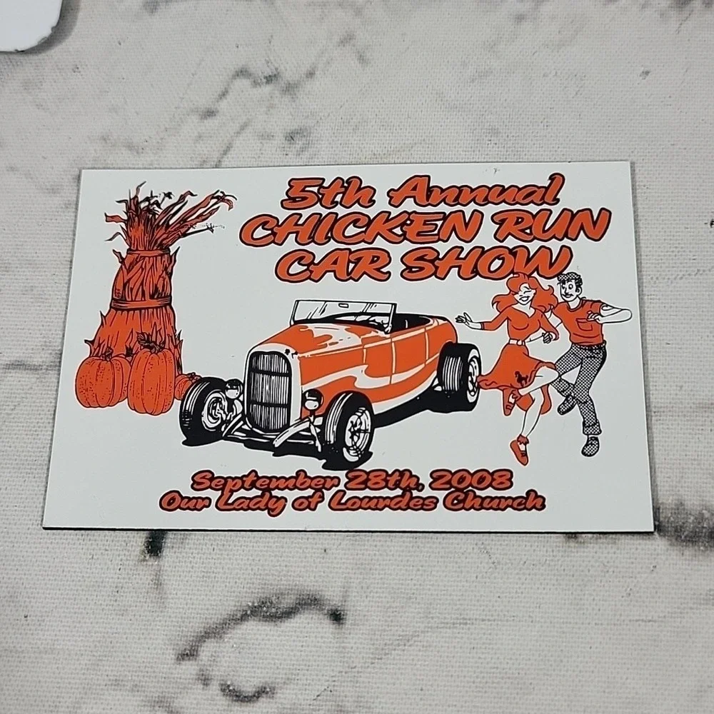 Cruise-Ins Annual Hot Rod Car Shows Annual Fridge Magnets Handmade Lot Of 5